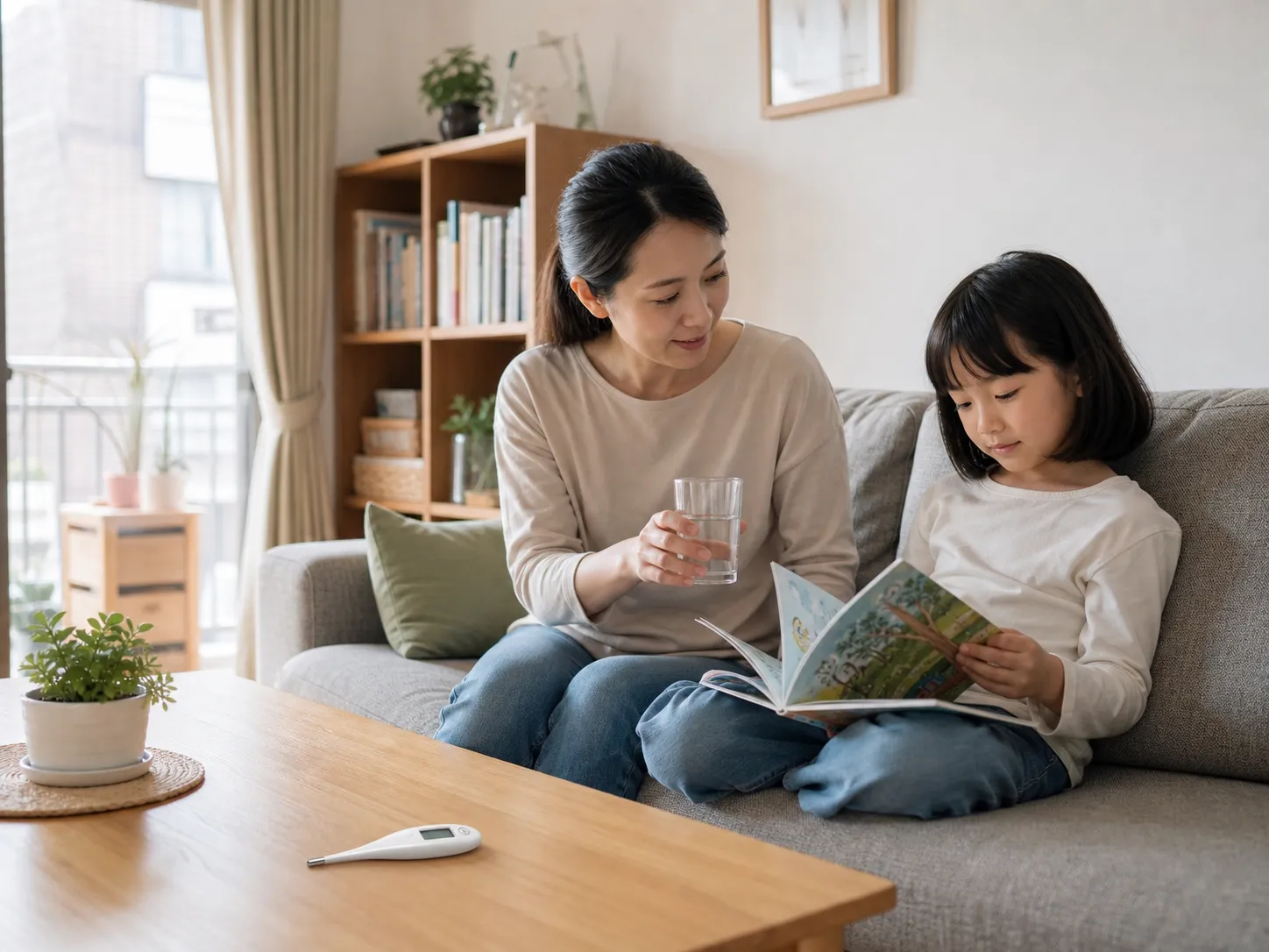 孩子發燒嘴破時，家長在家觀察精神與進食狀況