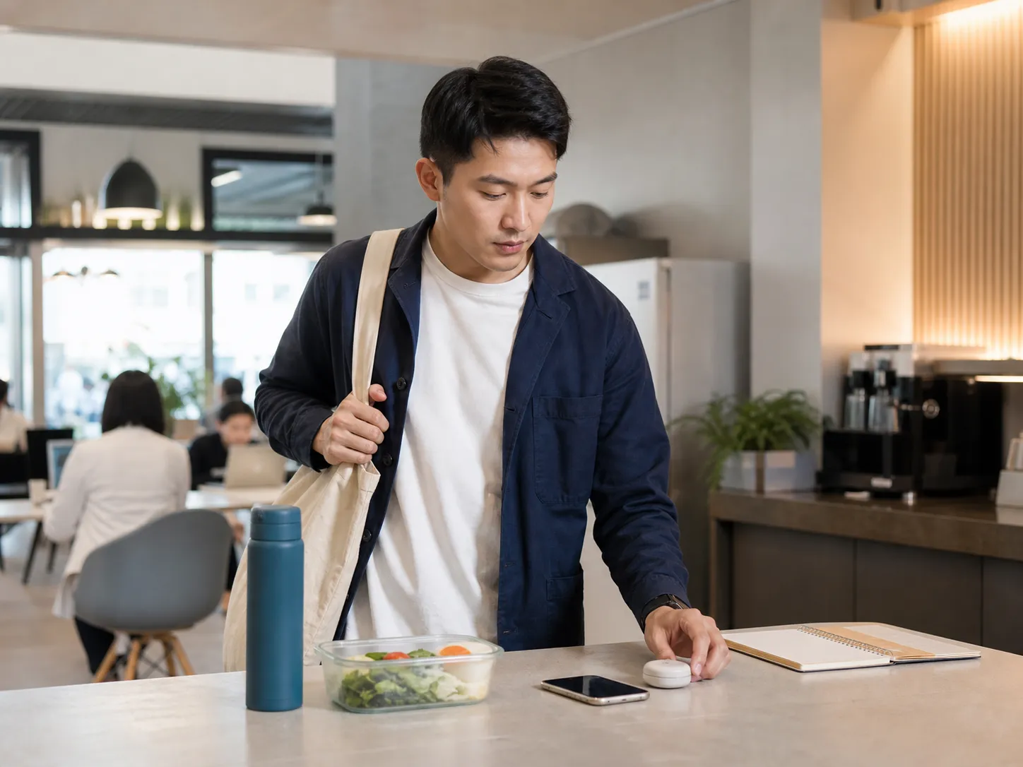 上班生活節奏中的保健食品補充情境