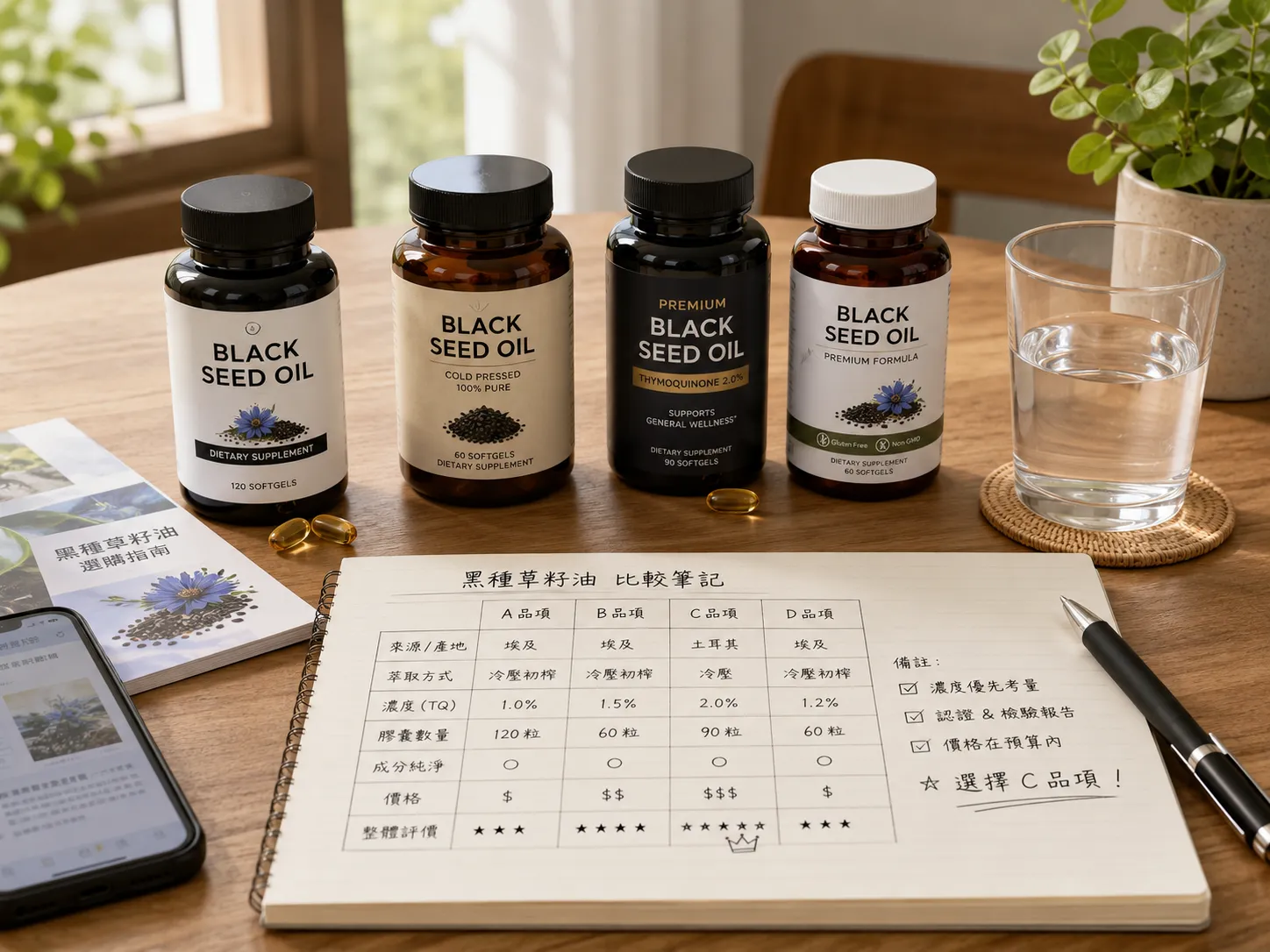黑種草籽油產品怎麼挑選?